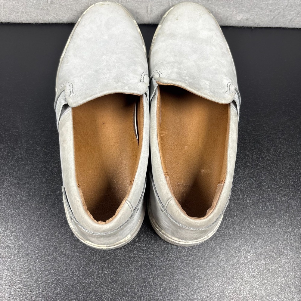 Frye Women's Shoes Size 6M Flats Sneakers Gray Ice Nubuck Marbled Slip On Casual - Picture 5 of 12